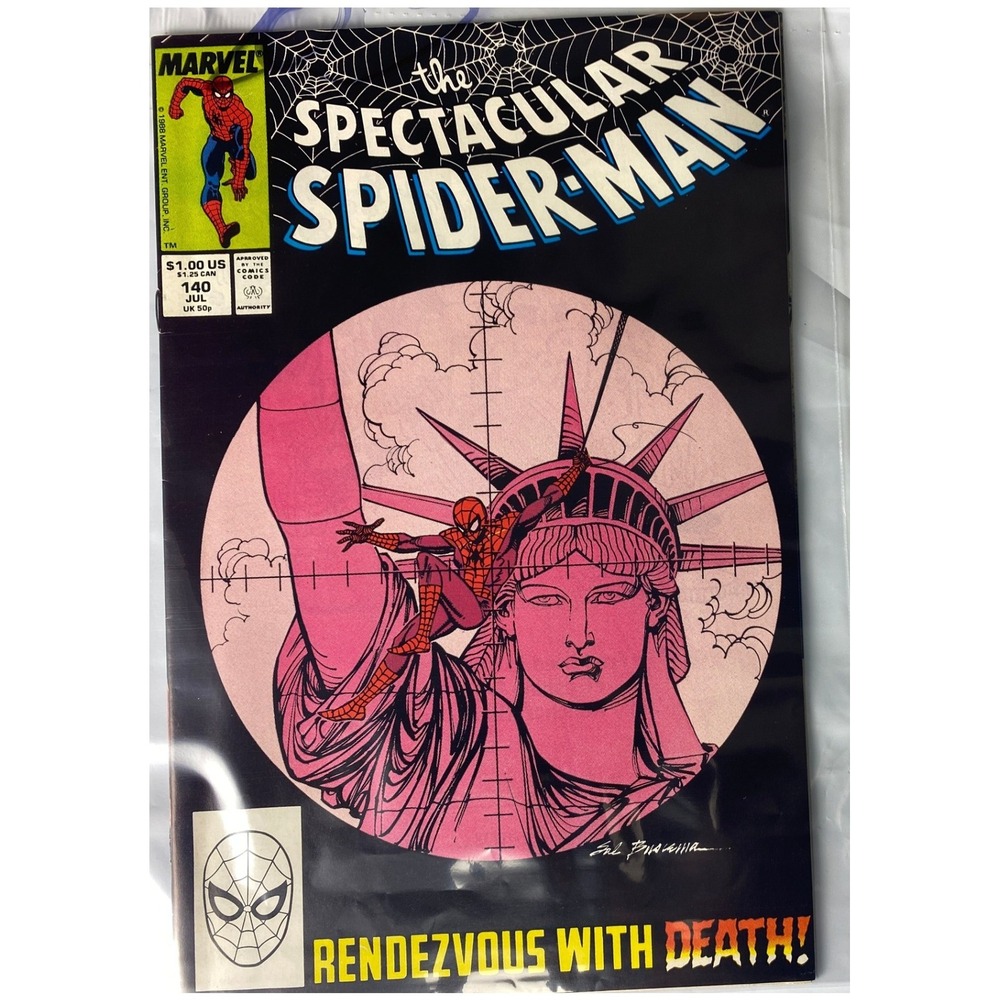 The Spectacular Spider-Man Comic Book 140 Rendezvous With Death Marvel 1991‎